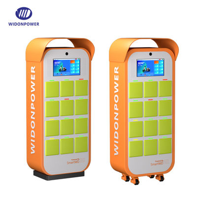 Σταθμός ανταλλαγής μπαταριών από χάλυβα QR Code Swap Battery Station For Rickshaw